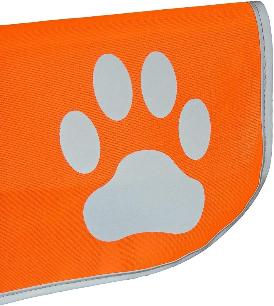 Dog Reflective Vest High Visibility Safety Jacket for Walking Running Hiking to Keep Dogs Visible Safe from Cars and Hunting Accidents Orange L - Image 2