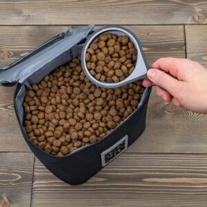 Mobile Dog Gear Pet Food Storage Containers (2 Pack, 15 Cups Each) – Insulated Dog Food Travel Bag & Treat Carrier – Keeps Food Fresh, Portable, Durable, Easy to Clean – Great for Camping & Day Trips