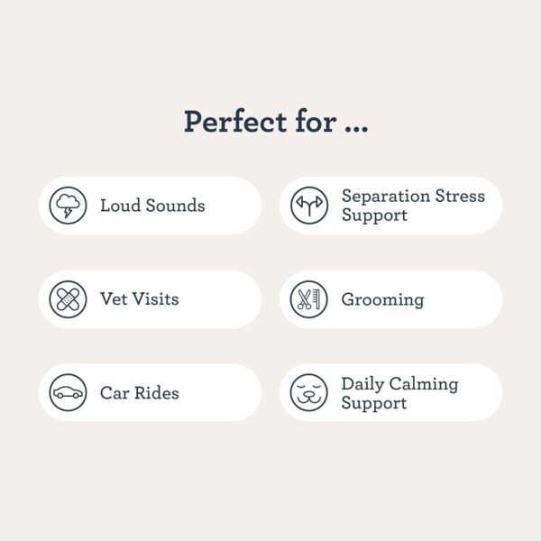 Kradle Calming Chews for Dogs - Anxiety and Stress Support - L-Theanine Ashwagandha GABA - Calming Supplement for Relaxation and Stress - Chicken Flavor- 75 Chews - Image 4