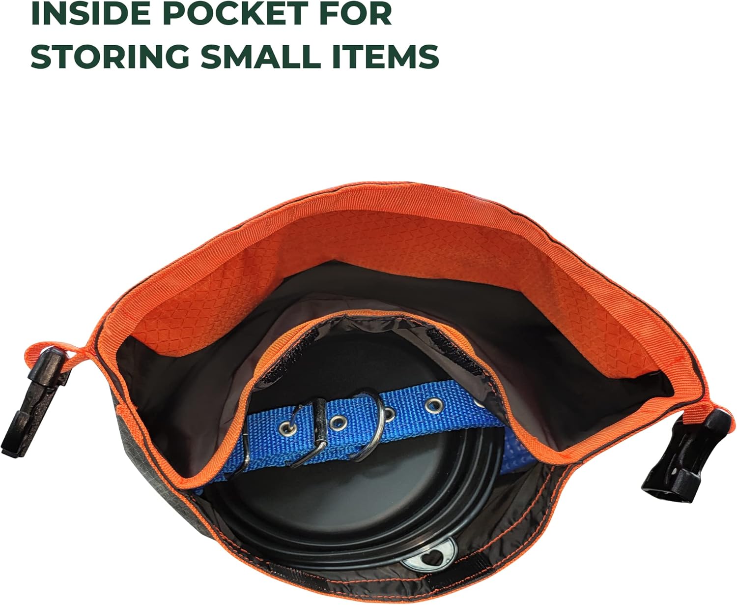 FXW Dog Food Travel Bag,Large Capacity for Travel Kibble Storage Perfect for RV Road Trips, Camping, Longterm Dog Boarding Gear Accessories Gray, 21 Cups - Image 4