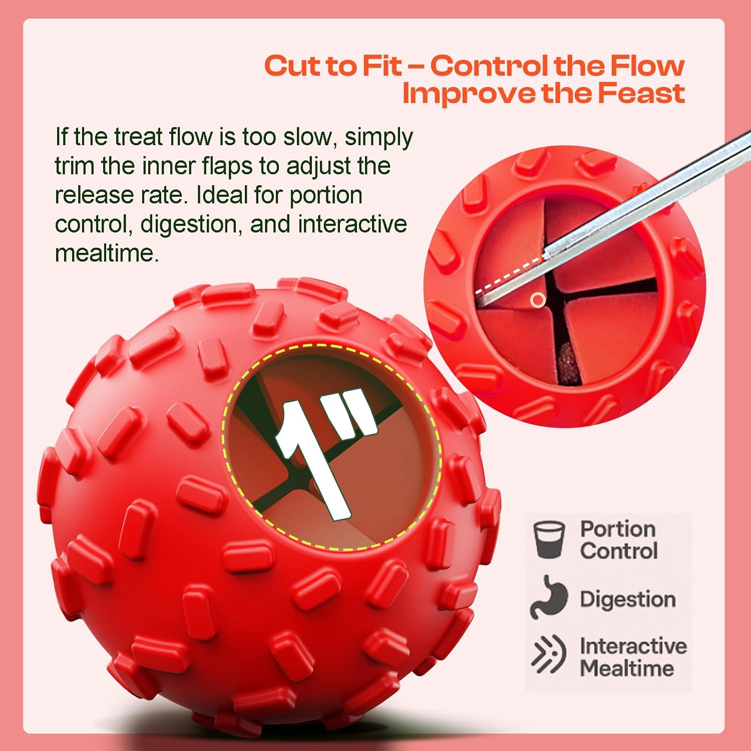 Dog Puzzle Toy 2 Pack – Cognitive Dog Treat Toy,Interactive Dog Toys for Treat Dispensing, Slow Feeder for Mental Stimulation & Anxiety Relief, Puppy Training Toy, Natural Rubber - Image 3