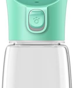 Portable Dog Water Bottle | Leak-Proof Dog Water Dispenser for Travel Outdoor (Green, 19oz)