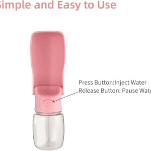 Dog Water Bottle, Outdoor Companion Portable Pet Folding Water Bottle, Leak-Proof Design, Lightweight for Hiking and Travel