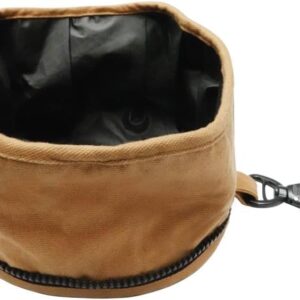 Collapsible Travel Bowl for Pets, Khaki