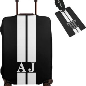 Personalized Luggage Suitcase Cover With Photo Dog Cat, Custom Luggage Cover (L)