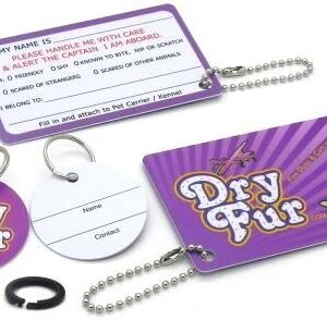 Complete – LG Deluxe Pet Airline Travel Kit with Pad, Dishes, Live Animal Labels, Water Funnel, Metal Nut Bolts, Name tag, Travel Document Holder