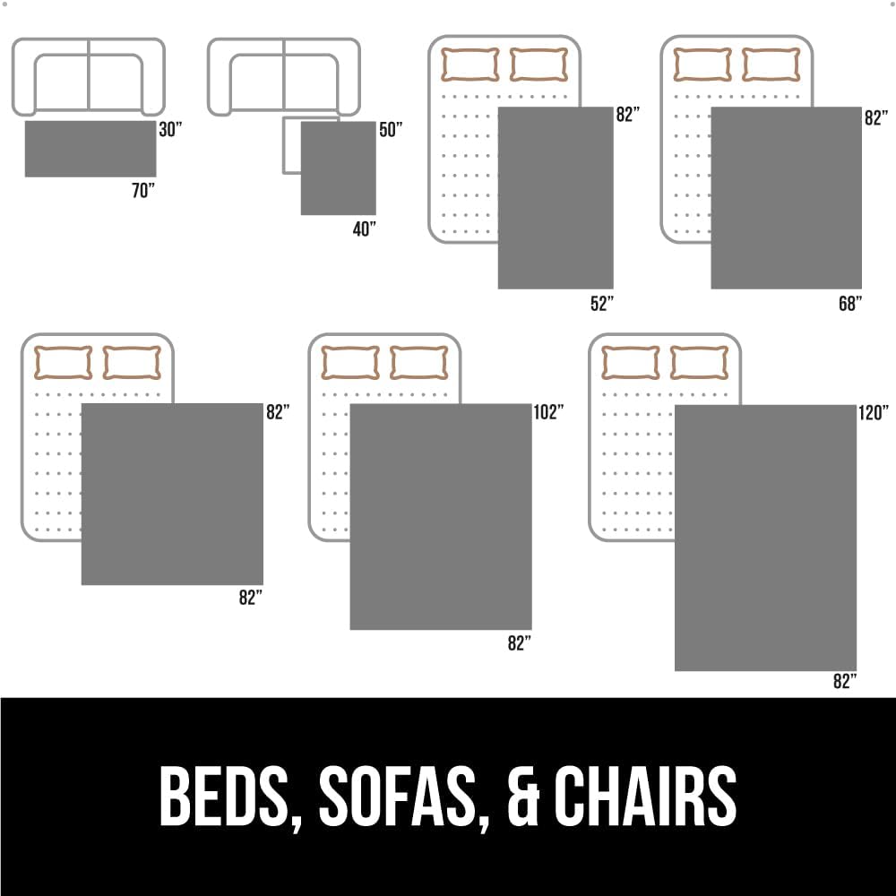 GORILLA GRIP Waterproof Dog Blanket, Couch Cover for Dogs Washable, Protects Sofa, Furniture, Crate, Car, RV Essentials Pet Supplies, Tear and Slip Resistant Leakproof Cushion Cover, 40x50 Charcoal - Image 6