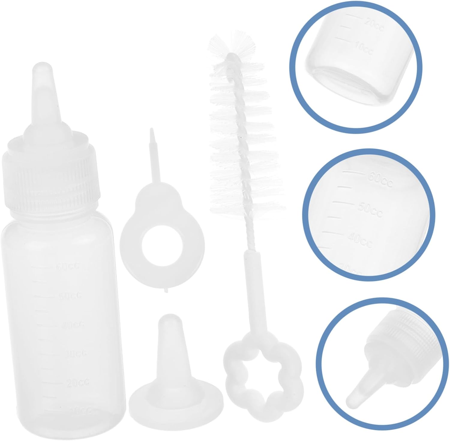 BESPORTBLE 4sets Newborn Pet Nursing Bottle Feeder for Kittens Puppies Portable Optimal Capacity Kit for - Image 7