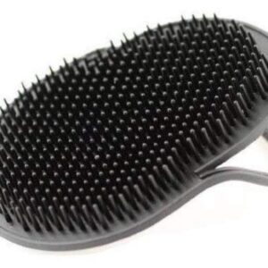 G.B.S Pocket Palm Brush Portable Comb Massager for Pet Hairs, Black, Pack of 2