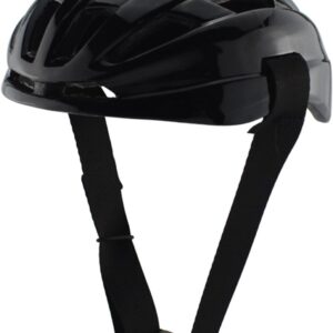Adjustable Safety Dog & Cat Helmets, ABS+Polyester, Black, S, Motorcycle, Sports, Active, Unisex, Water Repellent, Solid, Outdoor, Machine Wash Only, 1 Count