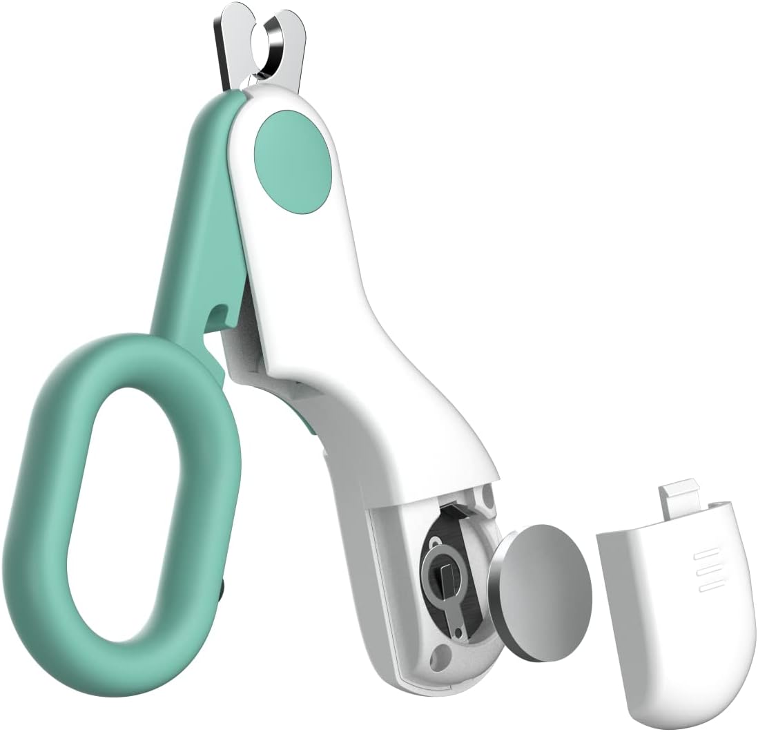 Small Animals Nail Clippers with LED Lights to Avoid Excessive Cutting and Razor Sharp Blades - Professional Claw Trimmer for Tiny Dog Cat Kitten Bunny Rabbit Bird Guinea Pigs Ferret Hamsters (Blue) - Image 2