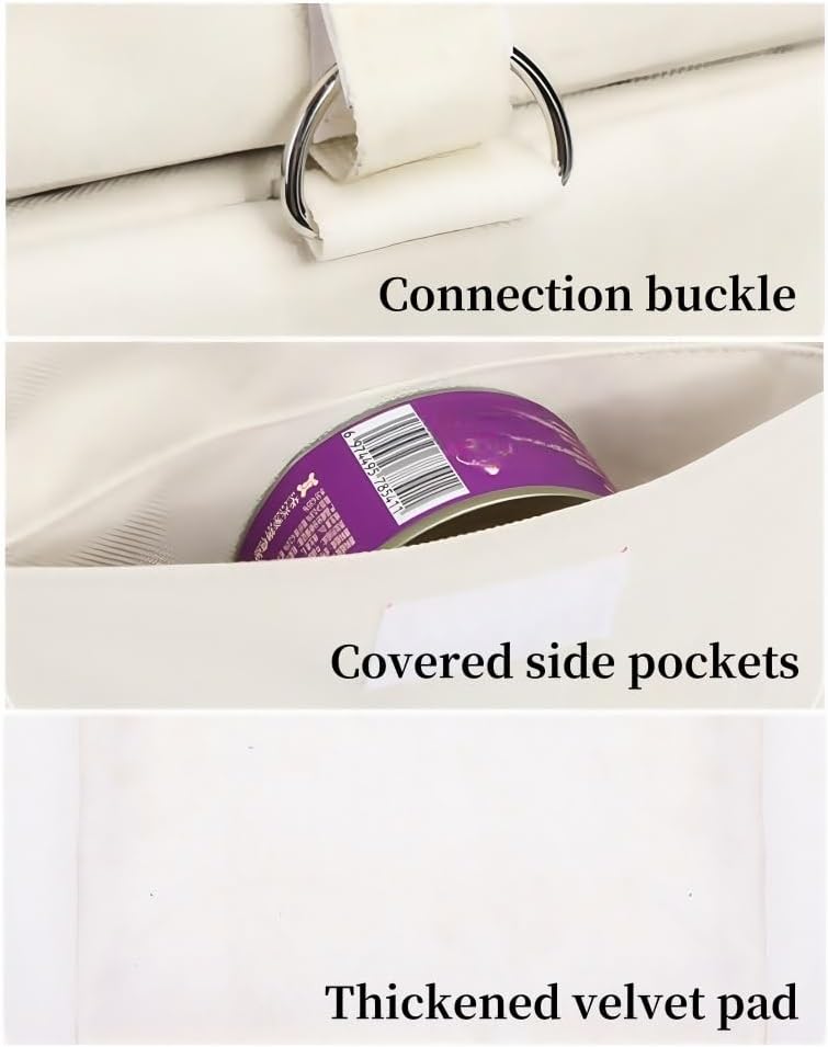 Double-Layer Rolling Pet Carrier for Two Cats, Stackable Travel Bag with Mesh Windows, Removable Compartments - Image 6