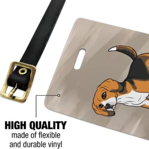 Beagle Pet Dog Luggage ID Tags Suitcase Carry-On Cards – Set of ...