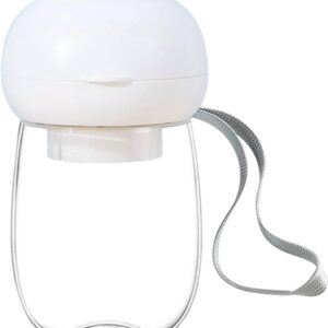 Generic Mini portable outdoor travel water bottle dispenser for dogs and cats – Leak proof and lightweight – Perfect for walking hiking travelling (White, Standard)