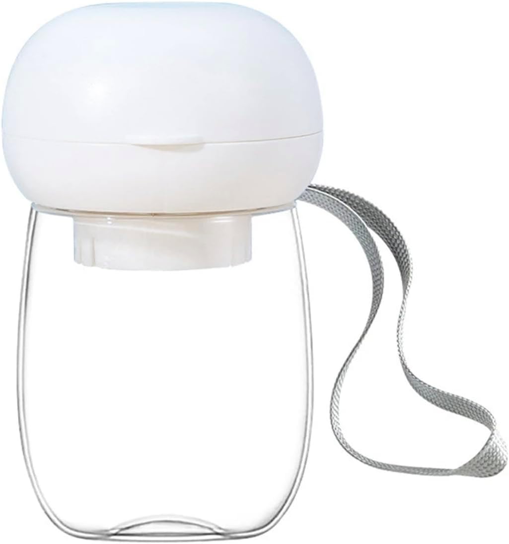 Generic Mini portable outdoor travel water bottle dispenser for dogs and cats - Leak proof and lightweight - Perfect for walking hiking travelling (White, Standard) - Image 2