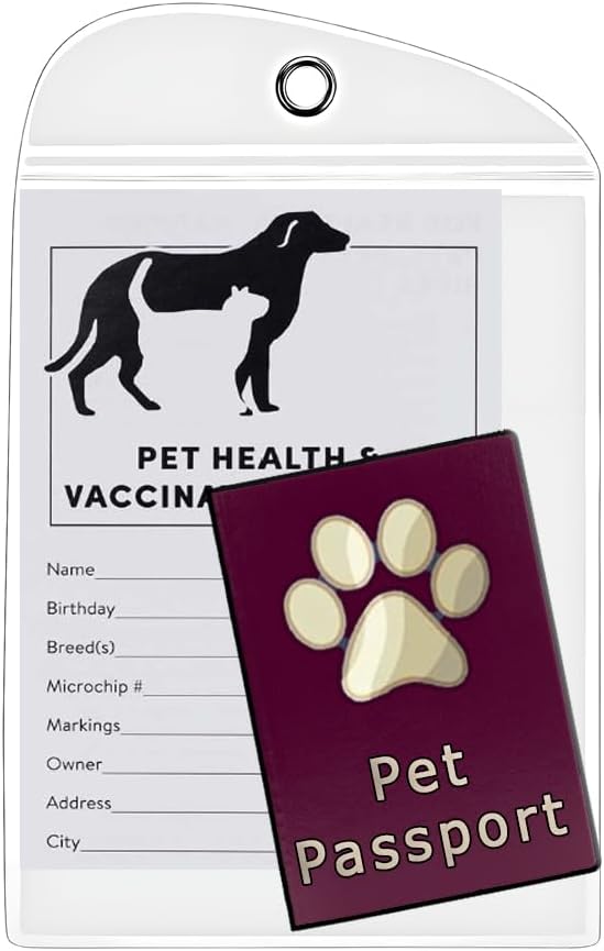 Pet Passport Pouch - Waterproof (White) - Image 2