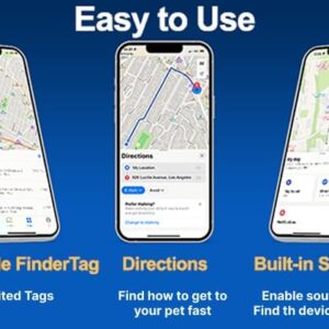 PawsPath GPS Tracker Collar, Unlimited Range Waterproof Pet Cat Dog Anti-Lost Device Smart Locator - Pink, Small