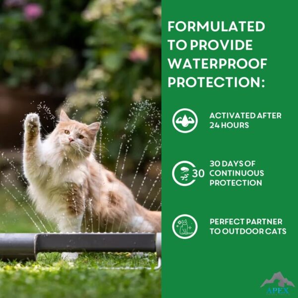 Apex Plus Flea Treatment for Cats, 1.5+ lbs | 3-Month Supply | Cat Flea and Tick Treatment Drops | 24-Hour Activation, Waterproof, 30-Day Protection - Image 8