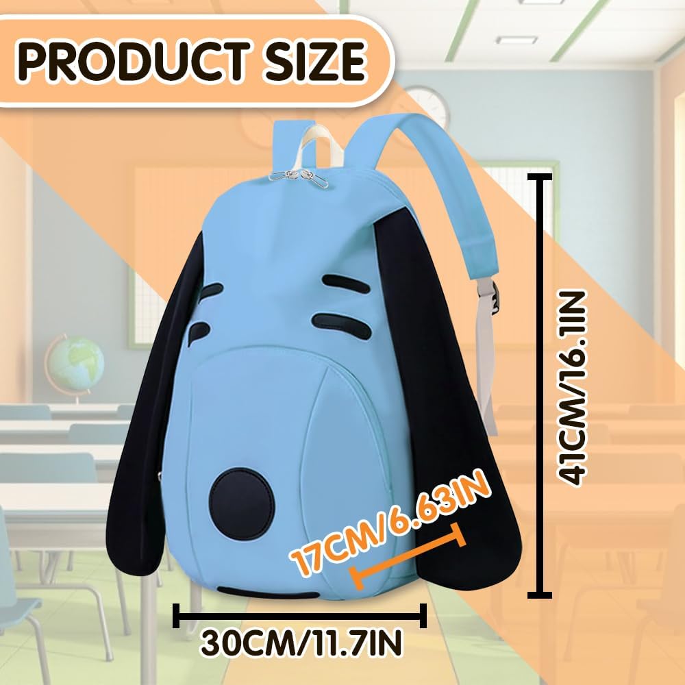 Puppy Dog School Backpack for Boys Girls 16 Inch Schoolbag with 3D Features Kids Durable School Bag Student Travel Shoulders Bags - Image 3