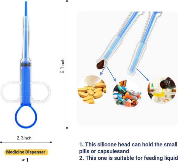 Kitten Bottle Feeding Kit, Pet Bottle, Silicone Nipples, 10 FR Feeding Tube, Pet Pill Shooter, Aspirator Bulb, Small Animal Feeding Supplies, for Tiny Animal, Kitten, Puppy, Rabbit, Squirrels - Image 6