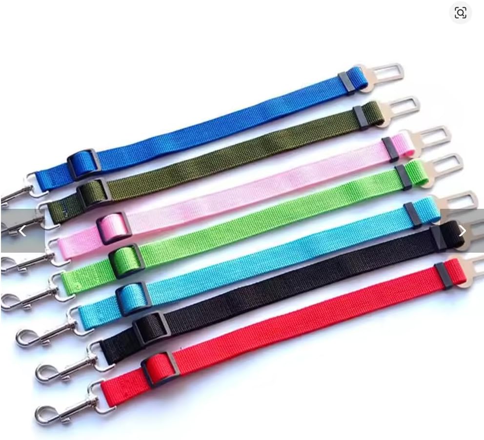 Adjustable Dog Car Seatbelt – Pet Safety Harness Clip for Travel – Universal Fit – Durable Nylon Leash for Small & Medium Dogs - Image 3
