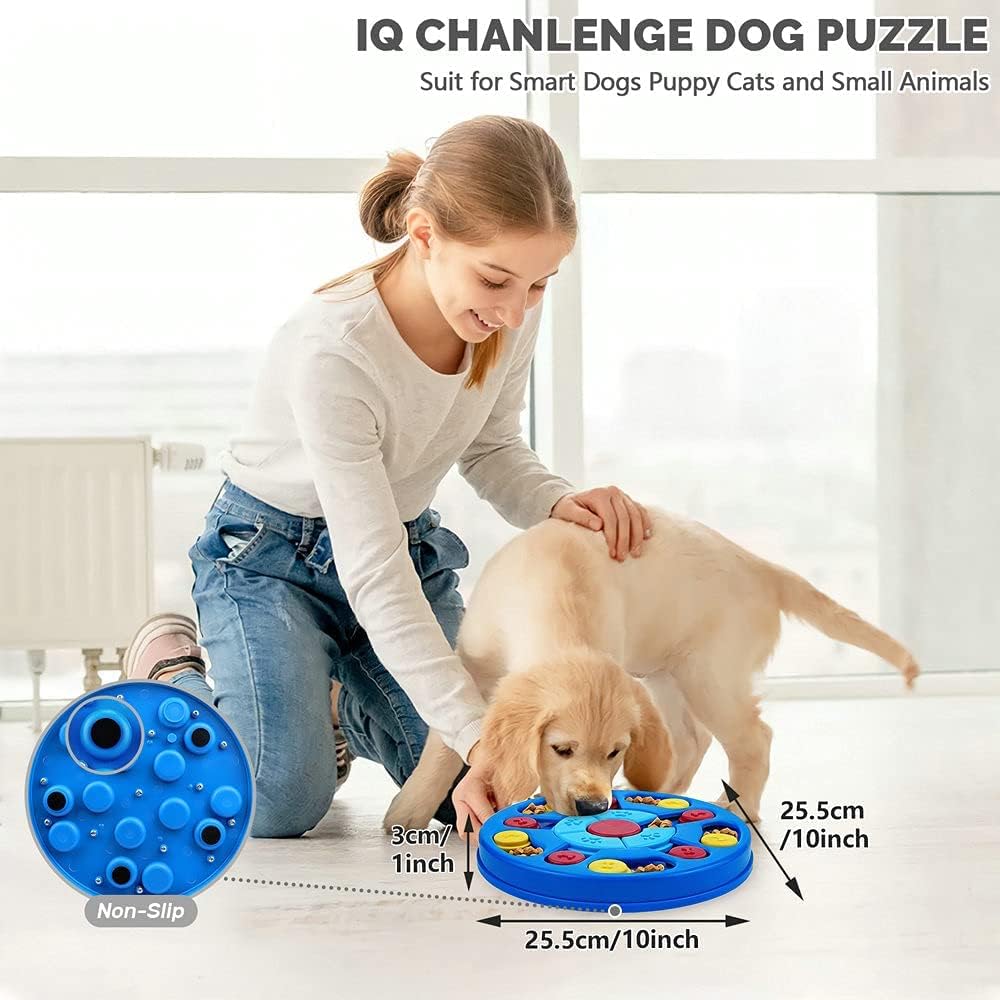 Dog Puzzle Toys Interactive Toy for Puppy IQ Stimulation &Treat Training Games Treat Dispenser for Smart Dogs, Puppy &Cats Fun Feeding (Level 1-3)… - Image 4