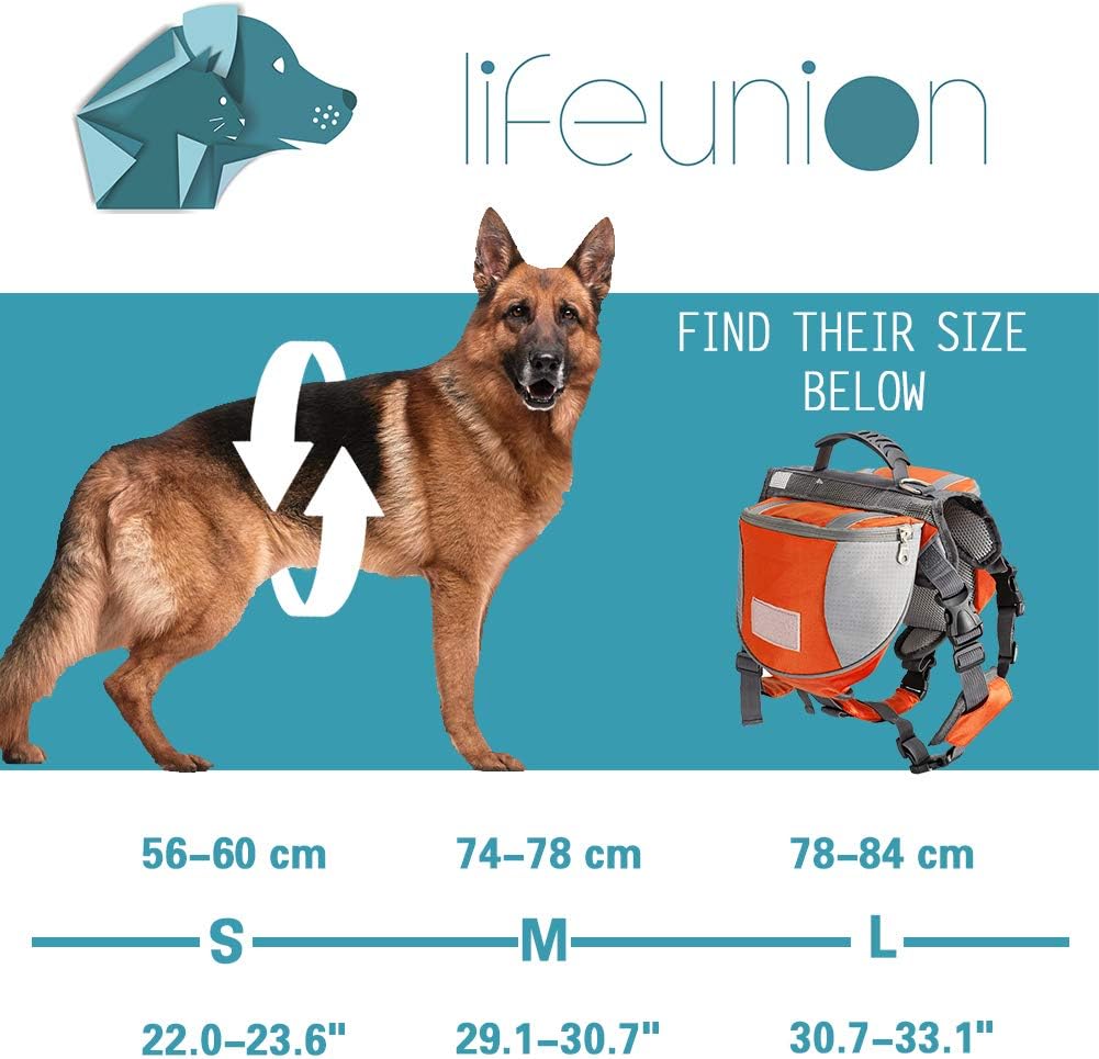 Adjustable Service Dog Supply Backpack Saddle Bag for Camping Hiking Training - Image 2