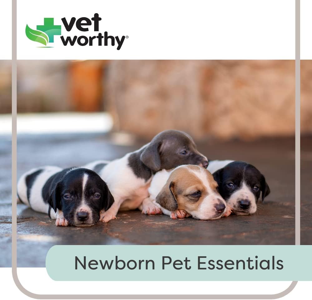 Vet Worthy 7-Piece Canine Nursing Kit - Dog Nursing Set for Orphaned and Newborn Puppies - Pet Feeding Support Kit with Feeding Bottle, Milk Bottle Brush, and 5 Nipples - Image 4