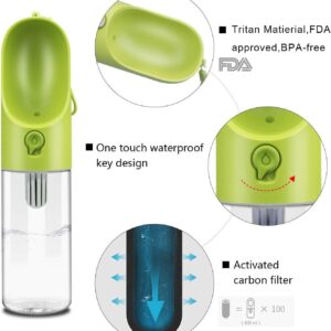 PETKIT Dog Water Bottle with Filter BPA Free, Leak Proof Dog Drinking Bowl, Food Grade Material, Lightweight Portable Pet Water Bottle for Walking, Hiking, Travel