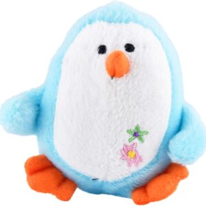 Jeffers Color Plush Penguin Squeaky Toy for Small Dogs, Light Blue, 3"– Cute, Safe, and Comfy Plush Pet Toy for Puppies, Interactive Fun, Travel Friendly, and Ideal for Playtime