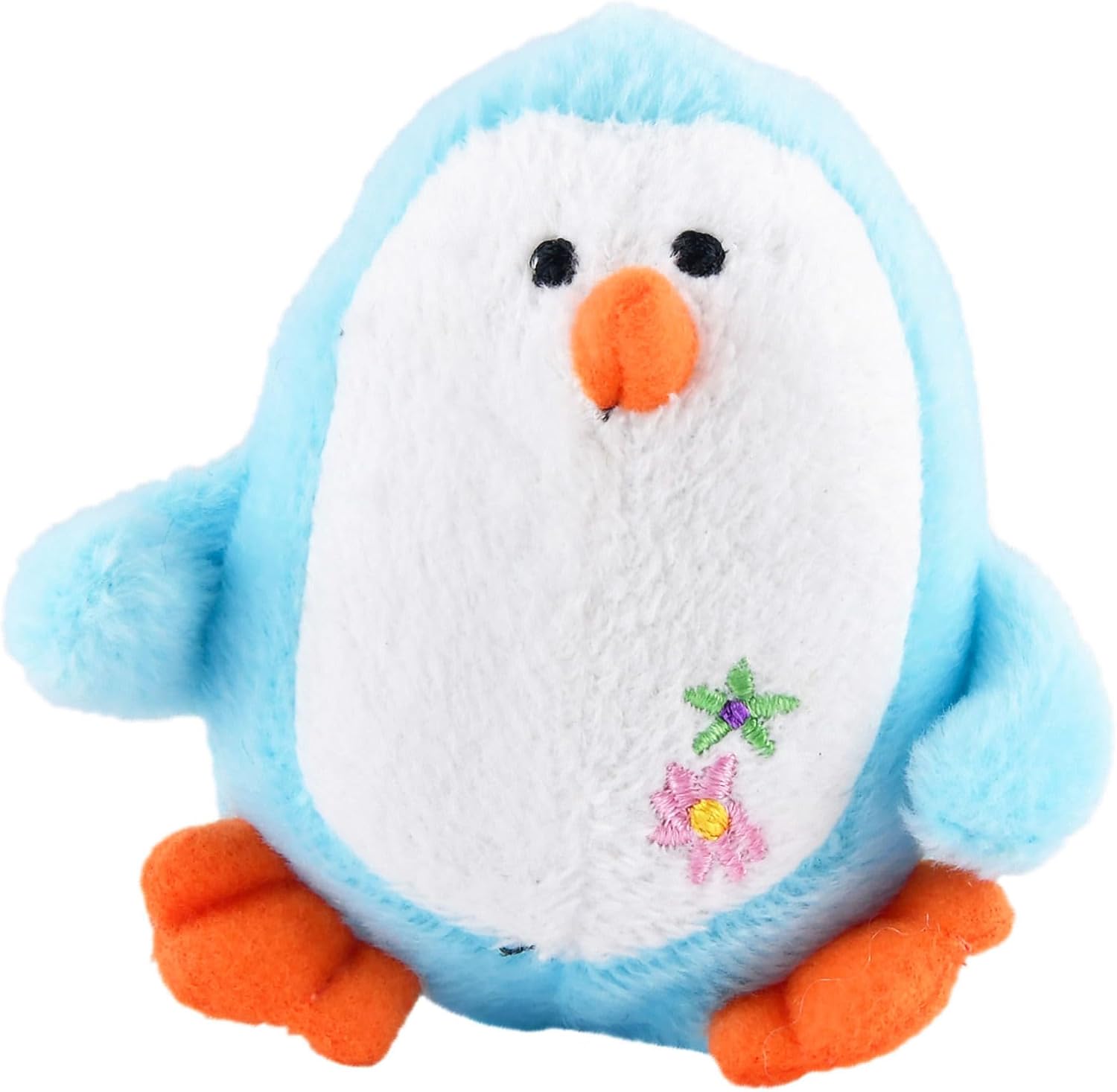 Jeffers Color Plush Penguin Squeaky Toy for Small Dogs, Light Blue, 3"– Cute, Safe, and Comfy Plush Pet Toy for Puppies, Interactive Fun, Travel Friendly, and Ideal for Playtime