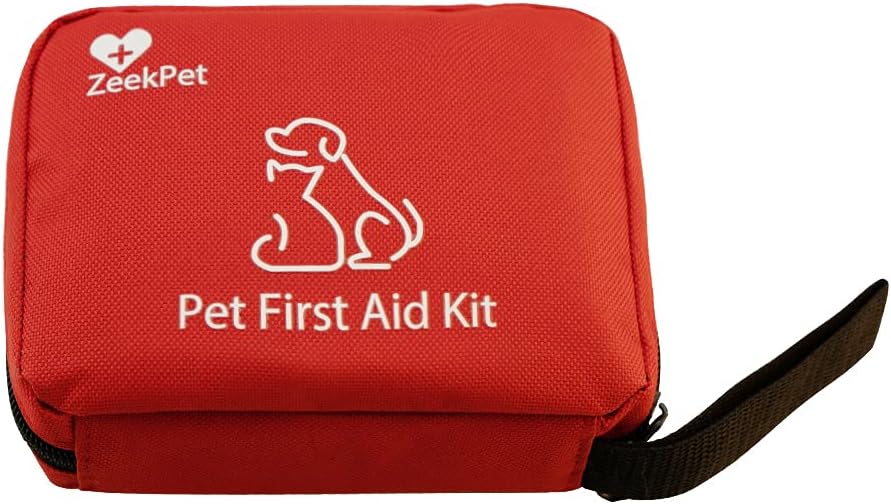Pet First Aid Kit ZeekPet Medical Bag for Dogs and Cats Trauma Kit with Self Adhering Bandage, Styptic Pencil, Onitment, Pill Box, Emergency Blanket Perfect Survival Kit for Traveling with Your Pet - Image 5