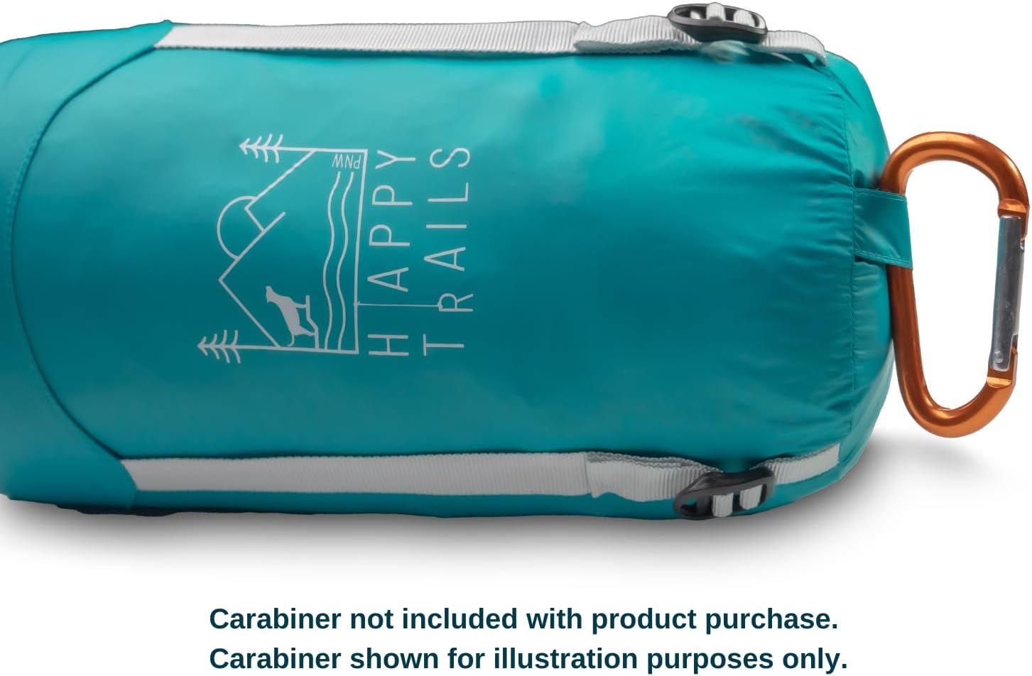 Glacial Blue Ultralight Dog Sleeping Bag with Packable Bed for Hiking, Camping and Outdoor Travel - Medium Size - Image 9