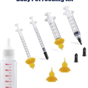 Kitten Bottle Feeding Kit, Pet Bottle, Silicone Nipples, 10 FR Feeding...