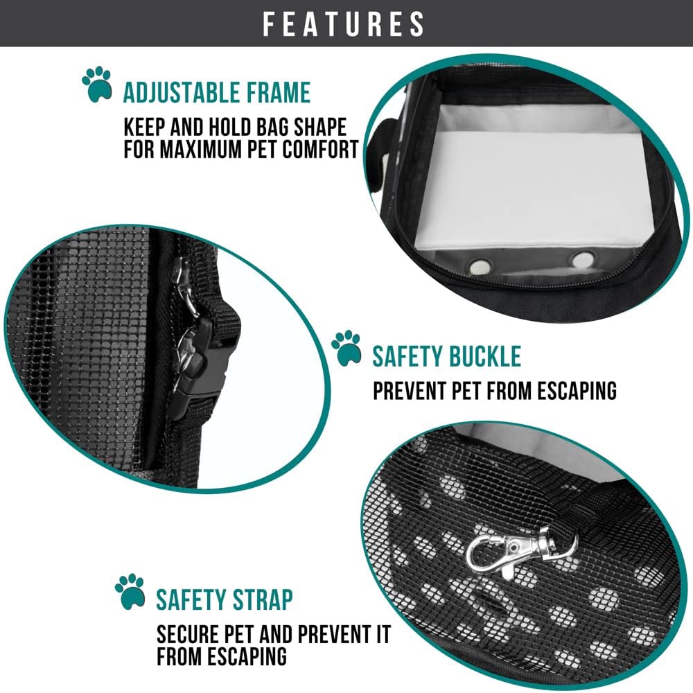 PetAmi Dog Purse Carrier for Small Dogs, Airline Approved Soft Sided Pet Carrier with Pockets, Ventilated Dog Carrying Bag for Puppy Cat, Dog Travel Supplies Bag, Sherpa Bed, Max 12 lbs, Polka Dot - Image 5