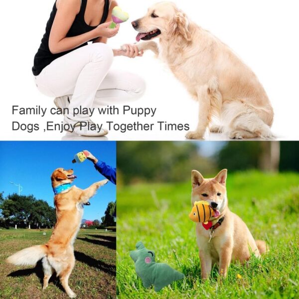 Cute Animal Designs Soft Dog Squeaky Toys (Pack of 20) for Small Medium Dogs - Image 6
