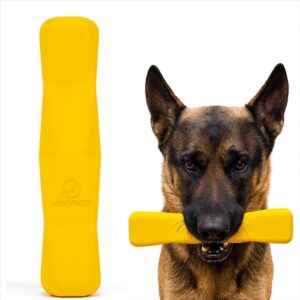 Indestructible Stick Dog Toy - Lifetime Replacement - Durable Chew Toy for Aggressive Chewers - Safe Non-Toxic Natural Rubber - Chew Tug & Fetch - Tough, Heavy Duty - Med/Large Breed, 8”x2”
