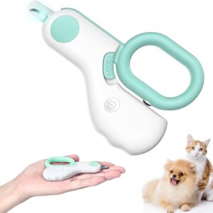 Small Animals Nail Clippers with LED Lights to Avoid Excessive Cutting and Razor Sharp Blades - Professional Claw Trimmer for Tiny Dog Cat Kitten Bunny Rabbit Bird Guinea Pigs Ferret Hamsters (Blue)