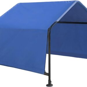 ShelterLogic 5′ Outdoor Pet Shade, Versatile Pet Canopy Tent for Medium to Large-Breed Dogs, Cats, Small Animals and Livestock, Blue