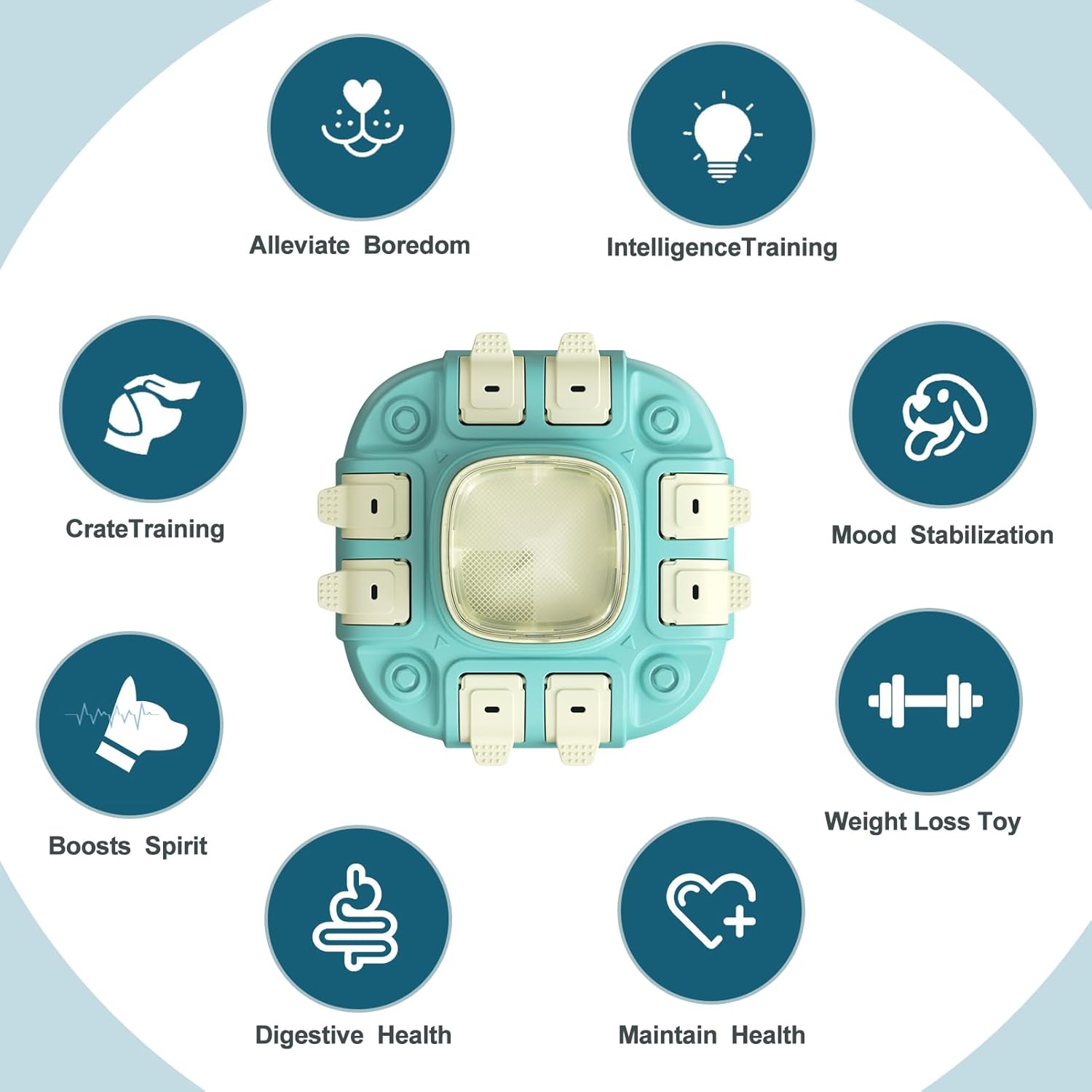 Dog Puzzle Toy,3 in 1 Food Dispenser Slow Feeder Treat Puzzles Bowl - Image 3