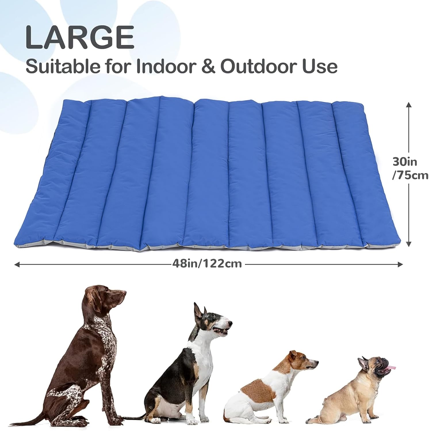 Heeyoo Outdoor Dog Bed, Waterproof Camping Dog Bed Mat, Machine Washable and Portable Travel Pet Pad Mat, Foldable Pet Beds for Small, Medium, and Large Dogs - Image 4