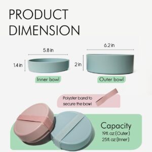 Barkin’ Trails Travel Dog Bowls, Portable Outdoor Water, BPA-Free Water Bowl Set, Food Grade Plastic Dog Travel Bowl, Dog Camping Essentials, Travel Container