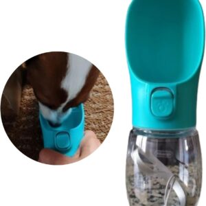 Portable Dog Water Bottle | Leak-Proof Dog Water Dispenser for Travel Outdoor (Green, 19oz)