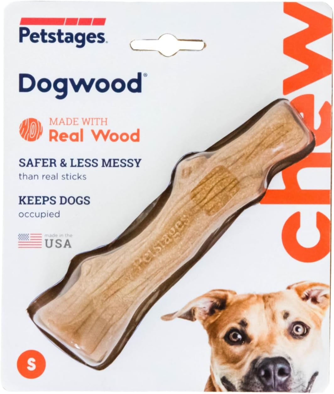 Petstages Dogwood Durable Dog Chew Toy, Small - Long Lasting Chew Stick Made with Real Wood - USA Made, S - Image 8
