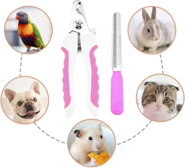 Zoocozy Cat Dog Nail Clippers and Trimmers, Pet Grooming Supplies with Safety Guard, Avoid Overcutting, Cat Dog Claw Care(Pink) - Image 7