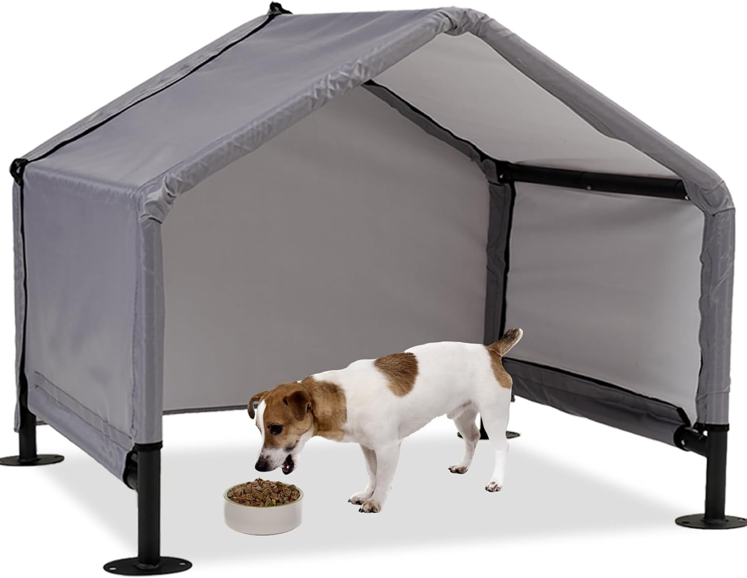 Dog Shade Shelter Outdoor Tent for Small Medium Dogs, Waterproof Sun Protection Pet House for Dogs, Small Animals and Livestock, Pet Canopy with Door and Ground Nails, 29.5 * 25.6 inches - Image 8