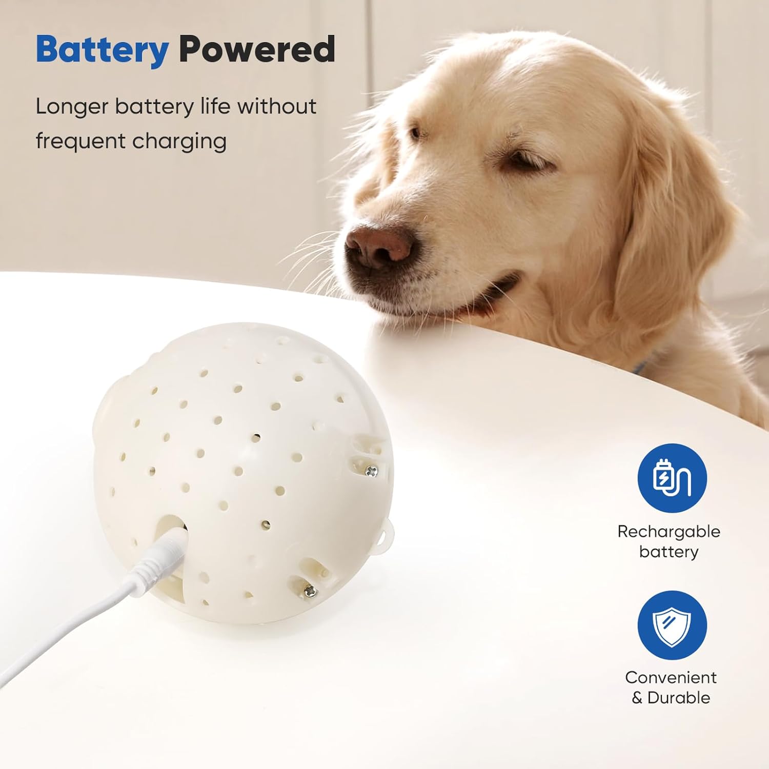 Petbobi Interactive Dog Toys - Rechargeable, Upgrade Moving Dog Toy for Stimulating Play, Pet Plush Squeaky Ball, Ideal for Small and Medium Breeds - Image 6