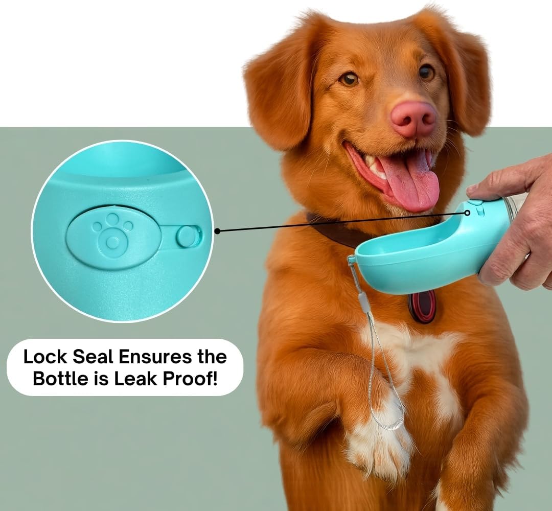 Portable Dog Water Bottle,19oz, Portable Dog Water Bottle Dispenser - Image 4