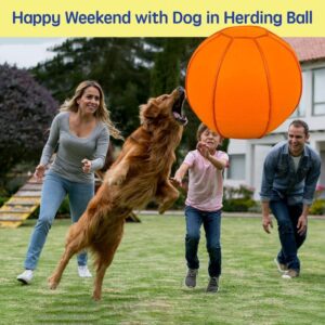 Herding Ball for Dogs, 25″ Horse Ball with Cover, Dog Herding Ba...