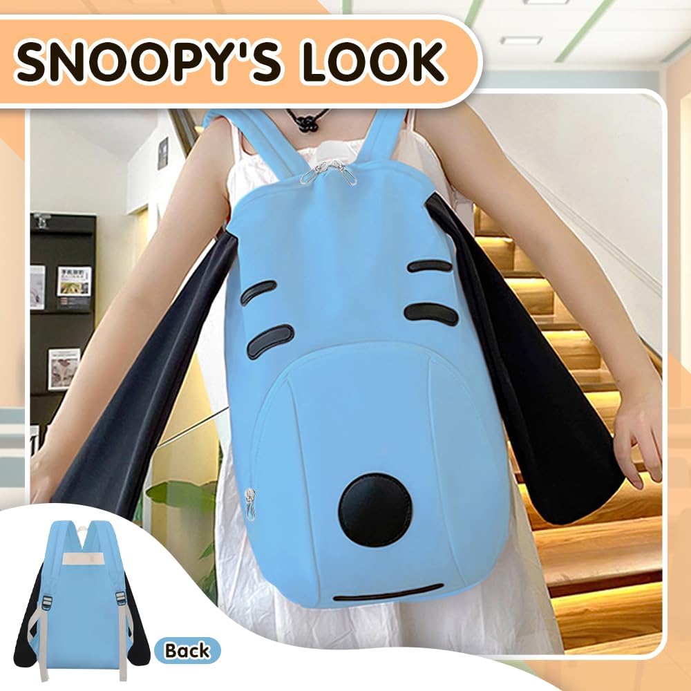 Puppy Dog School Backpack for Boys Girls 16 Inch Schoolbag with 3D Features Kids Durable School Bag Student Travel Shoulders Bags - Image 6